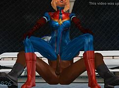 Captain Marvel embarks on a secret mission in the klub 17