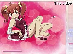 kurusu kanako strips in arkanoid game 😏