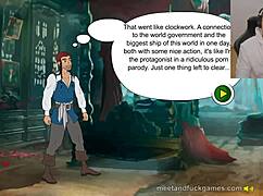 Traumatized by One Piece game on a bigger boat with uncensored deepthroat and creampie