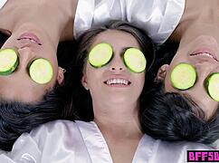 wellness weekend with bisexual teens and big cock fun