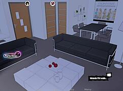 Teen 18+ bent over for doggystyle fucking with milf