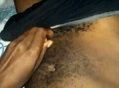 Kenyan Black Guy Strokes His Big Black Cock