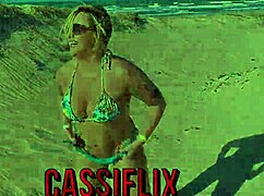 Showing off at the beach, he fucks me doggystyle wildly.