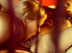 Hey, watch these sensual lesbians licking and fingering each other!