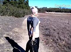 cute teen loves flashing her tits to strangers in public 😍