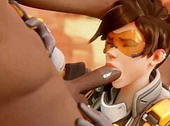 I bet Tracer on sucking cock