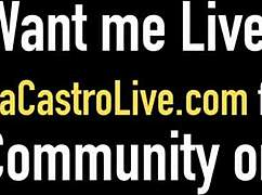 curvy angelina castro shows off huge assets in action