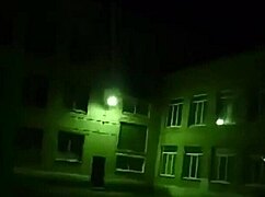 Stunning girlfriend blows cock nude in street outdoor, amateurs loving the night blowjob.