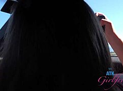 beach date with kourtney ray who loved her pussy played with and giving road head pov