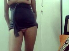 big boobs playing in black night