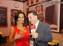 ava addams plays with her boobs for me