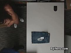 Beautiful perky teen drilled by security guard