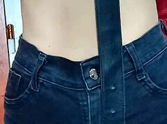 i'm playing with a belt on my pussy, spankin it hard