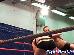 European women with tattoos wrestling hard in catfight match as amateurs