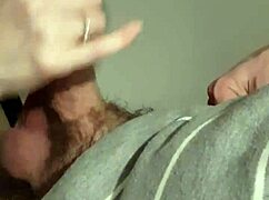 In this intense scene, a blonde with small tits eagerly sucks a big cock before receiving a facial cumshot