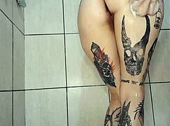 Wow, Check Out This Busty Babe Showering Naked!