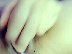 Milf wife intensely fingers pussy with toy and dives deep