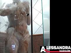 a very special bath for alessandra marques?