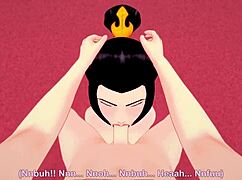 Azula performs boobjob and POV sex in Avatar the Last Airbender