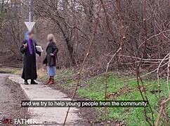 blonde australian babe enjoys intense blowjobs and rough doggystyle sex in public