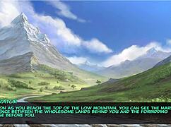 i fucked big tits anime girl rough against the rocks