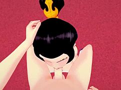 Azula performs boobjob and POV sex in Avatar the Last Airbender