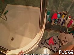 guy in glasses bangs a slut hard!