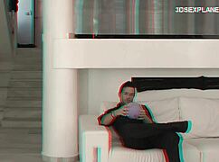 Nick Moreno’s birthday turned into wild 3D anaglyph gangbang party