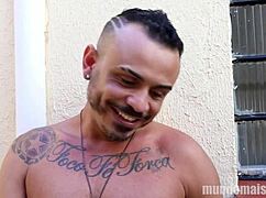 Gay guys at barbecue suck big cocks and bareback fuck with monster dicks