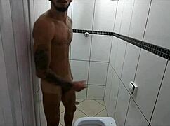 Gabriel victor gets bareback orgasm outdoors