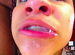 Sloppy Blowjob with Cum on Monster Cock?