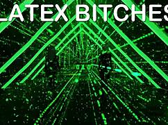 Blonde Latex Bitches In Intense Gangbang With Double Penetration