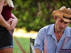 Amazing Teen Jaye Summers Satisfies Naive Friend After Massage