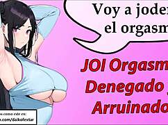 Shemale Ladyboy Gives Spanish JOI Until Orgasm