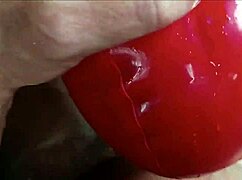 Laura, sexy MILF in heels, sucks big cock and swallows cum in POV.