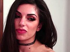 Tiny teen in stockings licks with such eager passion