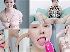 she trembled under rough rope bondage, vibrator forcing deep throat orgasms.