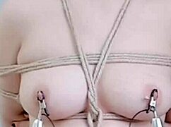 she trembled under rough rope bondage, vibrator forcing deep throat orgasms.