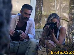 blonde babe masturbating her pussy