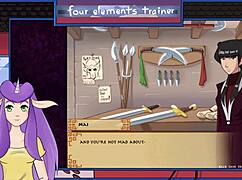 Avatar Trainer Gives Royal Handjob to Monster