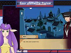 Avatar Trainer Gives Royal Handjob to Monster