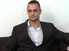 two guys engage in bare gay sex in this casual scene