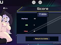 Spunkstock festival babe in silver hair anime cosplay hentai game part 4