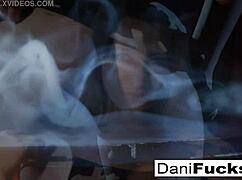 Hot gothic vampire dani in solo pose