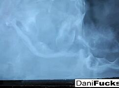 Hot gothic vampire dani in solo pose