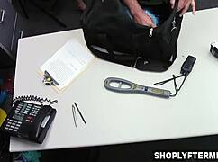 Blonde MILF Caught Stealing, Punished with Monster Cock