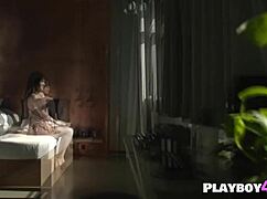 i'm a sexy asian model babe undressin and dancin with my ass in lingeri during a striptease solo