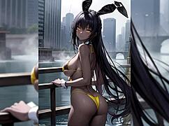 Blue archive bunny karin compilation 😍