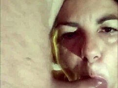 intriguing pov fucking milf drinking milk with camera in hand