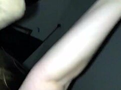 This sexy mommy is sucking a huge cock and getting cum